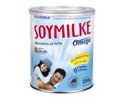 soymilke omega.jpg - SOYMILKE ÔMEGA é uma formulação de leite de soja instantâneo com adição de minerais, como o cálcio, e vitaminas.Ingredientes: Contém altos teores de Ômega-3 e Ômega-6, ingredientes contidos naturalmente no produto e apresenta 45,76mg de isoflavonas por porção. Sem adição de açúcar.